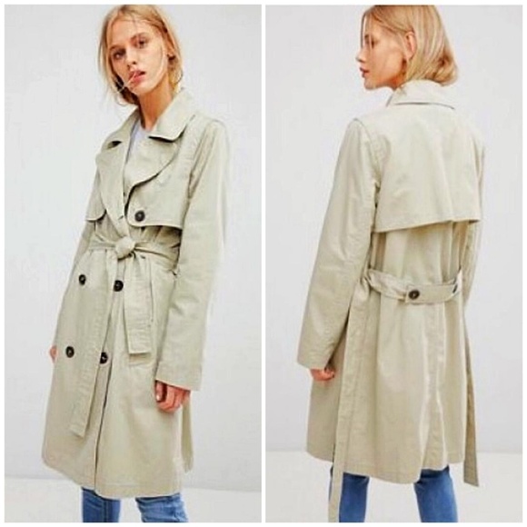 LAST ONE❗CURRENT AIR Anthro Updated Trench Coat - Picture 2 of 8